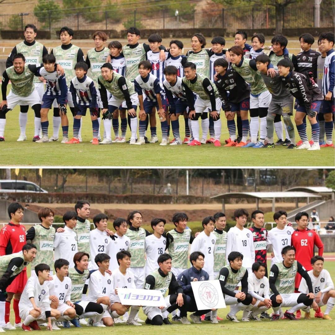 片山真人さんのインスタグラム写真 - (片山真人Instagram)「【ガチャスタグラム OB戦篇】  先日、岐阜県多治見市でOB戦に参加⚽️ YouTuberチームと対決してきた🔥 色々な選手とプレーできて光栄やった🙌  #ドリームプロジェクト in多治見🏟️ #多治見市 を元気にしようイベント😃 #fc岐阜 OBチームで参加🟢 #現役 と#ob 混合チーム⚽️ #razzoli ユニフォーム👕 #youtuber チームと対戦⚡️  《FC岐阜OBチーム⚽️》 #船津徹也 氏🟢 #佐藤洸一 氏🟢 #服部康平 氏🟢 #押谷祐樹 選手🟢 #中島賢星 選手🟢 #小山新 氏🟢 #小野悠斗 氏🟢 #阿部正紀 氏🟢 #片山真人 #ガチャ 🟢  各世代のOBたち✌️ ちなみに、最年長OBは…片山でした😳  交代無しで30分を3本😏⚽️ めっちゃ楽しかったし、なかなか動けたし、点も獲れた😈  #アンテロープ 塩尻トレーニング様様や🏋️🏋️‍♀️🏋️  多くの方が応援してくれたし、感謝や🙌 ありがとう😊 ※2008年当時のガチャユニ持ってきてくれた方もいてビックリしたわ😆  OBチームも即席やけど、NICE TEAMやったし⭕️  YouTuberチームとの試合も初体験やったし楽しかった‼️ #梅ちゃん 🎬 #マキヒカ 🎬 はじめ、皆さんありがとう🤝  特に高校生以下のみんながめっちゃワイワイ盛り上がってて、時代を感じたわ🤣  イベント運営してくれたみんな、 参加者のみんな、 RAZZOLI、  みんな、ありがとう😊 また第2回期待してる⤴️⤴️  さあ今週末は、#松本山雅fc の仕事🏔️ #positive を積み重ねる➕✨ #積小為大 ✨ #onesoul ☝️  さあ善光寺宿坊泊も初体験😁 どうなるやろかー😈😈😈」12月8日 19時06分 - gachastagram.11