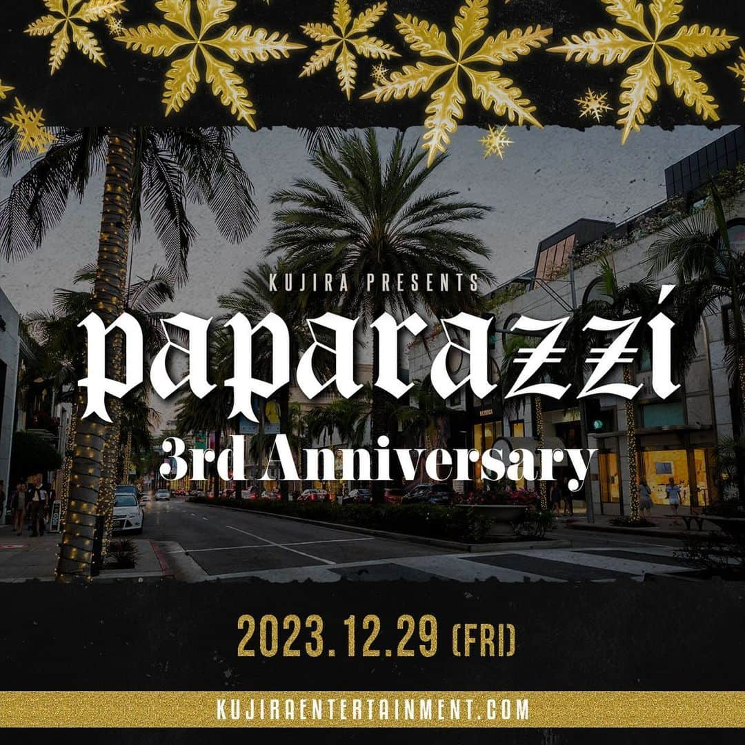 𝑵𝑶𝑹𝑰𝑲𝑶さんのインスタグラム写真 - (𝑵𝑶𝑹𝑰𝑲𝑶Instagram)「. To everyone I respect,  Thank you for the 3rd anniversary.  @paparazzitokyo  🤍イベント詳細🤍  12/29（fri） in KUJIRA ENTERTAINMENT  PAPARAZZI 3rd anniversary & AW Collection 2023 Pop up  Event を開催致します♡  “KUJIRA ENTERTAINMENT”  営業時間  open 21:00  last order 4:30   場所 〒160-0021    東京都新宿区歌舞伎町 ２丁目２３−１ 地下 2階 (JR新宿駅東口から徒歩約5分)  お問い合わせ  TEL:03-6205-6675   paparazziは皆様に支えられ、 今月で3周年を迎えました。 これもひとえに愛していただきました 皆様の支えがあったからこそと深く感謝してます。  今後ともご支援ご愛題を賜りますよう、 お願い申し上げます✨  producer norip  #paparazzi #paparazzitokyo #japanstreet #streetfashion #japanstreet#street#art#music #musicbar#bar#club#kujiraentertainment  #DJ #kawaii #fashionista #kabukicho #run」12月8日 19時35分 - norip_ppz