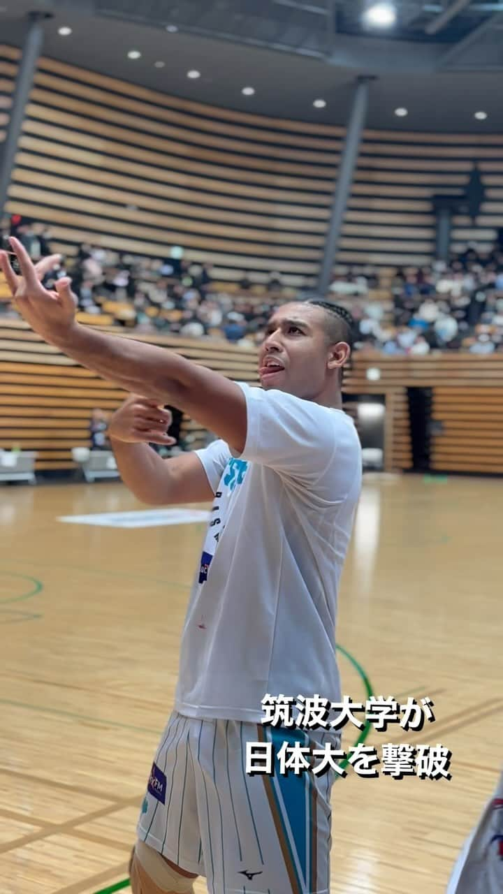 青木太一のインスタグラム：「筑波大学が日体大に大逆転勝利🔥  ベスト８進出  #インカレ #AOKICKSHOOPS #大学バスケ」