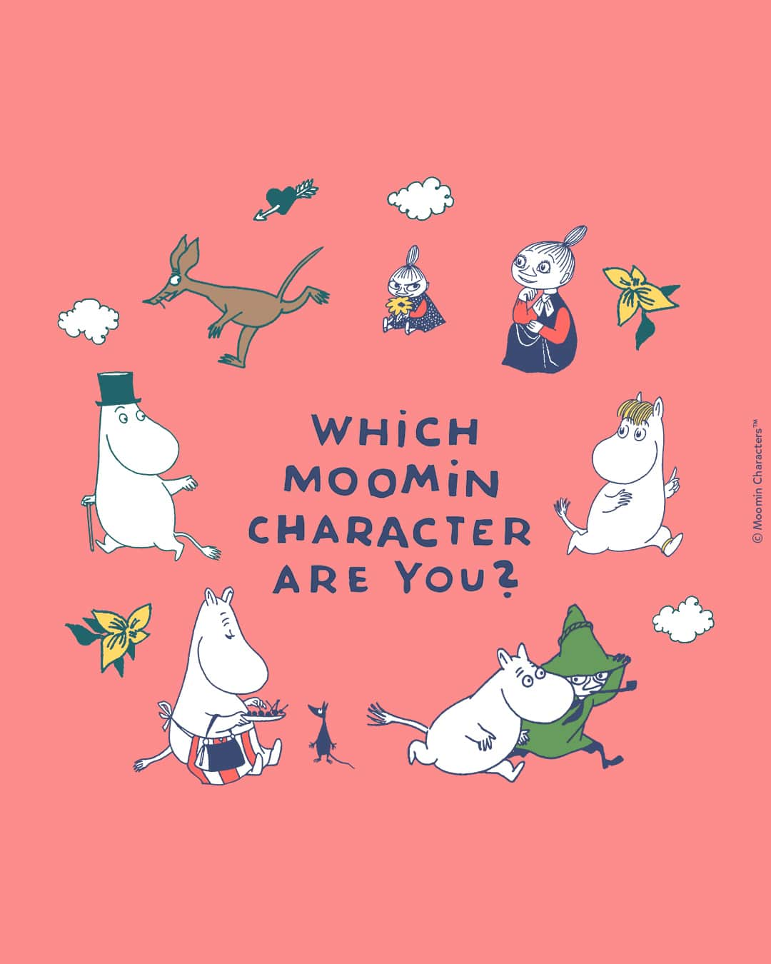 ムーミンのインスタグラム：「In the whimsical world of Moominvalley, who do you resonate the most with? 🫵  Find out through the Moomin Character Quiz! In this quiz, you'll answer a few questions, ultimately leading to the truth about; Which Moomin Character Are You?  A cosy adventure in the form of a quiz awaits you in the 🔗 in bio. Drop your result in the comments below and discover new friendships! ❤️  #moomin #moominofficial #quiz」