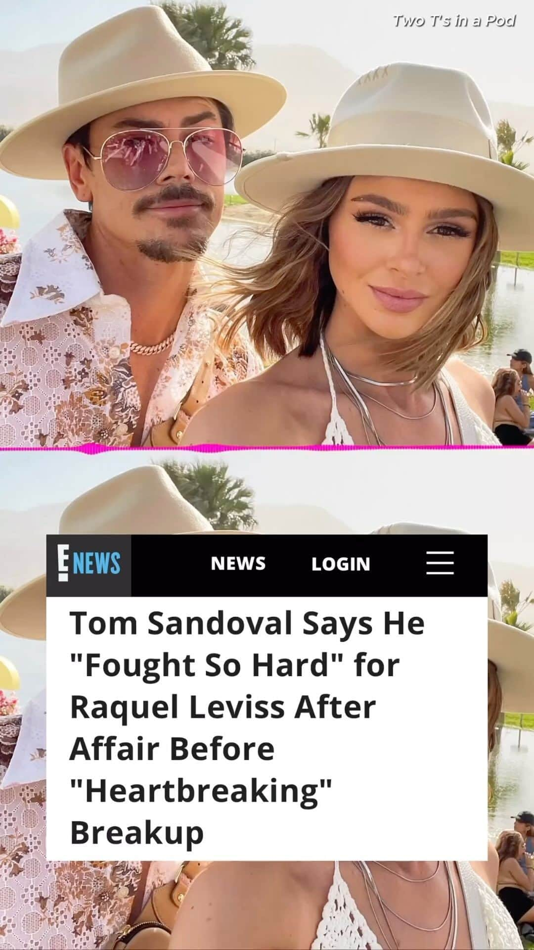 E! Onlineのインスタグラム：「What exactly happened between #TomSandoval and #RaquelLeviss? 👀 He details their breakup at the link in our bio.」