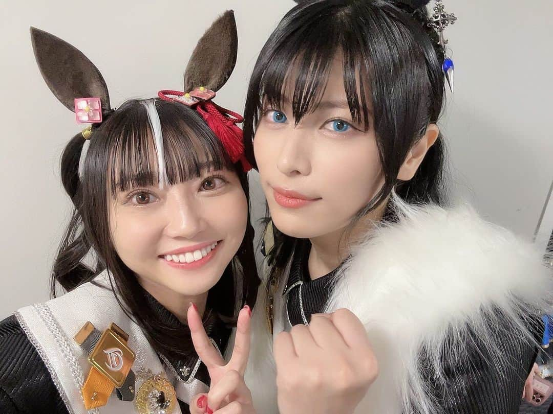 矢野妃菜喜さんのインスタグラム写真 - (矢野妃菜喜Instagram)「🐎🏮🖤 #fns歌謡祭 #FNS歌謡杯 #ウマ娘 #キタサンブラック」12月8日 22時47分 - yano_hinaki35