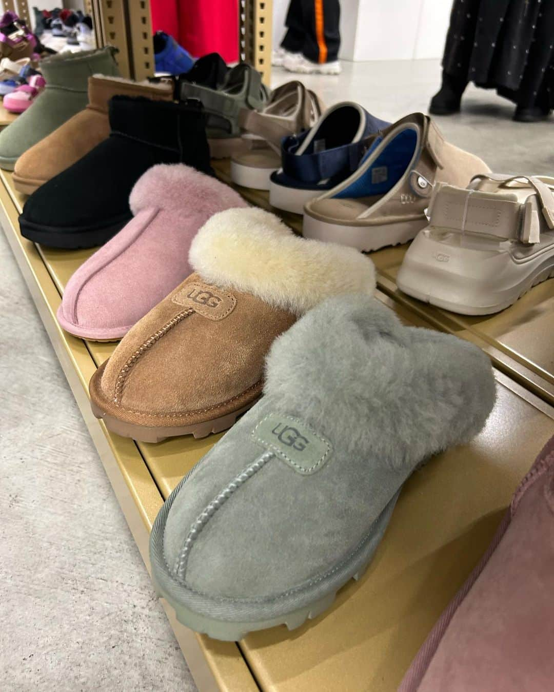 ANNA さんのインスタグラム写真 - (ANNA Instagram)「今日は @uggjapan の展示会へお邪魔しました🐏❄️ 私が19歳の頃からお世話になっていて、こんな大人になりたいと昔から憧れている @kaorutakami さん。超ーーお久しぶりでした🙇‍♀️ 夫も昔から別で知り合いだった事もあり、我々家族を見て「まさかこんなビジュアルになるとは！！」と🤣笑  そして @uggjapan どれもこれも可愛かった〜🩷🩷 靴はもちろん、アパレルも可愛いの沢山で試着しまくりたかったのに、娘、超絶期限が悪く2枚目の写真がやっと...w😅 又ゆっくり原宿に見に行こーっと💕  帰宅後クリスマスツリーの下に家族それぞれのUGGを🎄🎁 娘は丁度どハマり中のセサミストリートのコラボシューズでした！これは可愛すぎる！！😭🍪 私と夫は子供を抱っこしててもスッと履ける大好きな #TASMAN !! テント出入りする時楽だし、あったかいからキャンプにもよく履いていきます⛺️  @kaorutakami さん本当にありがとうございました❤️❤️  #ugg #uggboots #アグ #クリスマスギフト #セサミストリート」12月8日 23時17分 - anna_flare