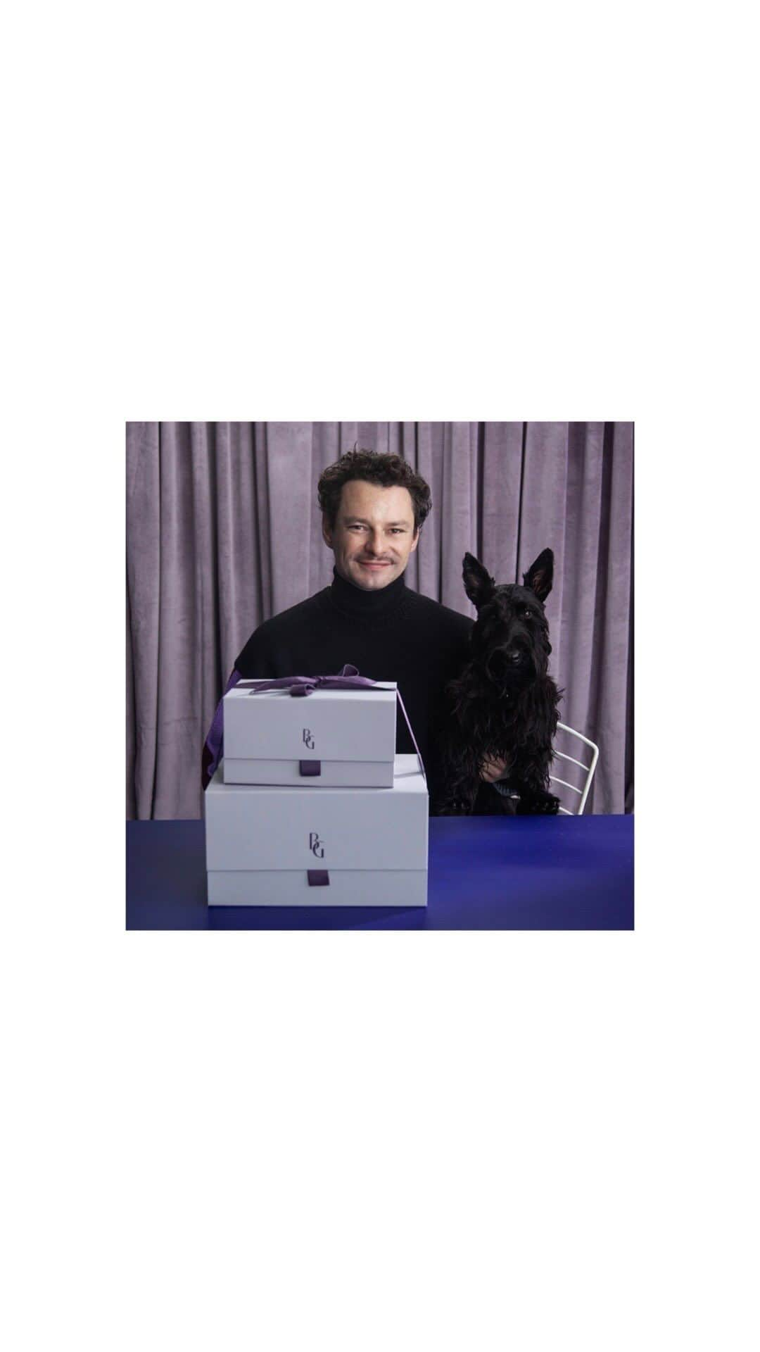 Bergdorf Goodmanのインスタグラム：「UNBOXING BRILLIANCE 🎁 What’s inside that lavender package?  Step inside as Henry Zankov unwraps a gift as dazzling and unique as Bergdorf Goodman itself.  Cue the cuteness.」