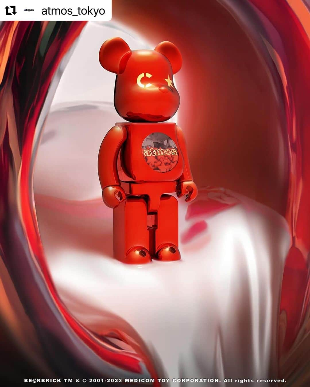 MEDICOM TOYさんのインスタグラム写真 - (MEDICOM TOYInstagram)「#Repost @atmos_tokyo with @use.repost ・・・ . 12/15(FRI) RELEASE  ▶︎ MEDICOM TOY BE@RBRICK atmos × Clottee 100％ & 400％ 612171 ¥24,200-(tax included)  🔔 抽選受付中 【応募受付期間】2023年12月8日（金）9:00 〜 12月14日（木）8:59 【当選発表日】2023年12月15日（金）10:00までに更新  _________________  ”東と西の架け橋”をコンセプトにした香港のストリートブランド「Clottee」と「atmos」が共作した「BE@RBRICK」とアパレルコレクションを発売。  俳優、ミュージシャンとして活躍するエディソン・チャンが手掛ける香港発のストリートブランド「CLOT(クロット)」のセカンドレーベルとして2013年に誕生した「Clottee(クロッティー)」と「atmos」によるコラボレーションが実現しました。  #medicomtoy #bearbrick #clottee #atmos」12月8日 23時52分 - medicom_toy