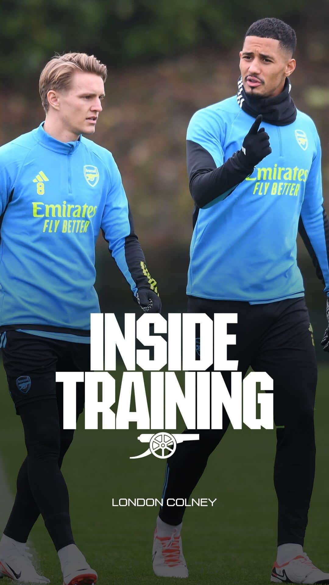 アーセナルFCのインスタグラム：「Would you like chips with that, Jorgi? 🍟  📺 Go inside training and watch the full behind the scenes on Arsenal.com and the official app」