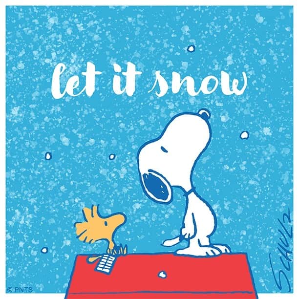 スヌーピーのインスタグラム：「Snow season!」