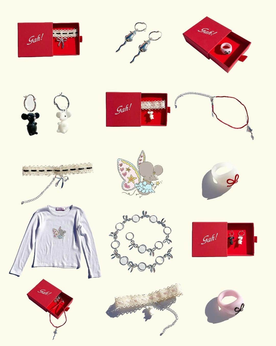 Arden Roseさんのインスタグラム写真 - (Arden RoseInstagram)「Introducing our new Arden Says Gah! collection. We teamed up with LSG friend and style muse @ArdenRose on a very special collaboration for the holidays. 🎀  Inspired by her rat girl aesthetic, the collection features glass charm rat pals, dainty bows and lace motifs. 💕 🐀」12月9日 1時57分 - ardenrose