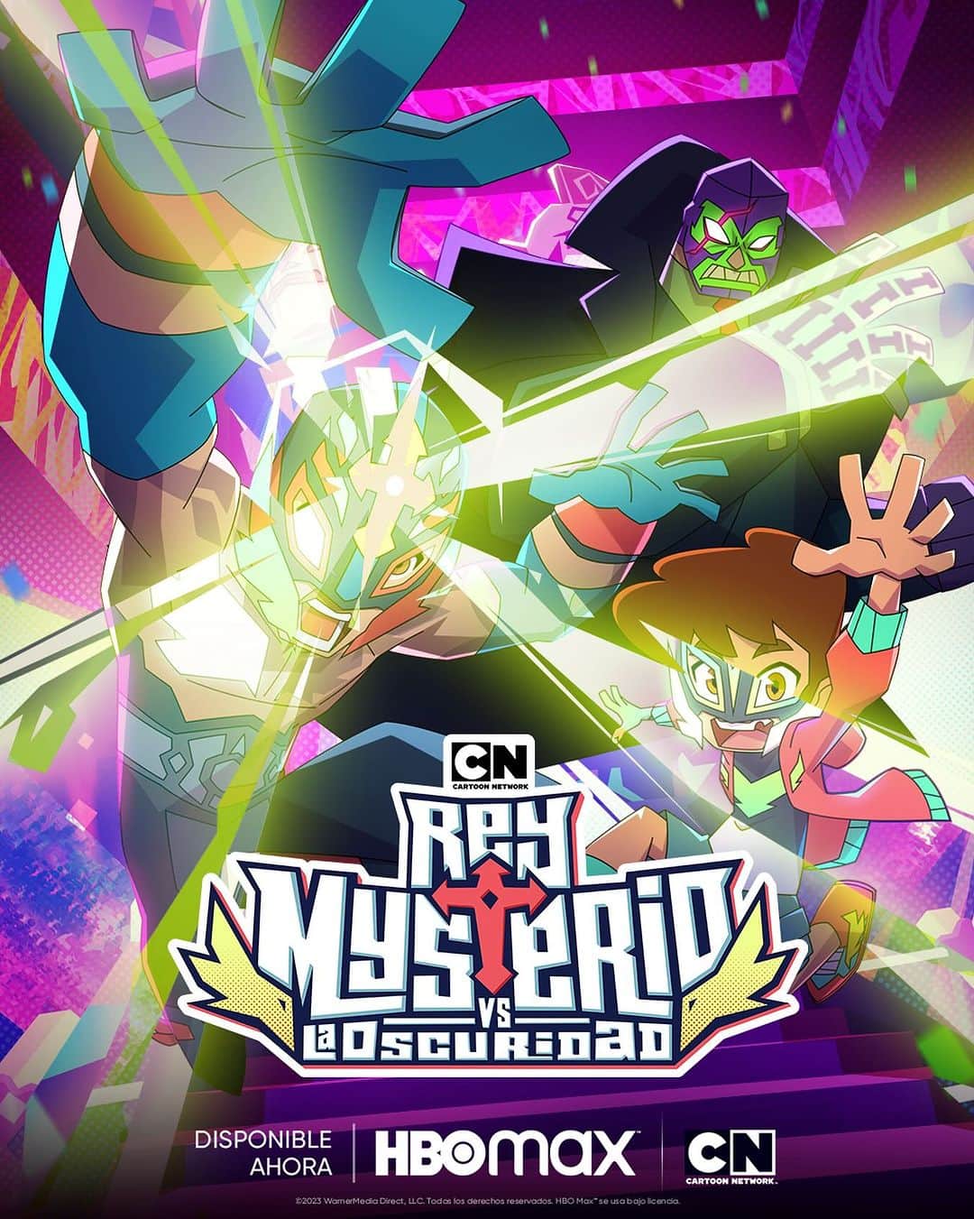 レイ・ミステリオ・ジュニアのインスタグラム：「¡La lucha comienza AHORA! 👊💥  Los primeros 5 episodios de la primera temporada de “Rey Mysterio vs La Oscuridad” ya están disponibles en #CartoonNetwork y #HBOMax」
