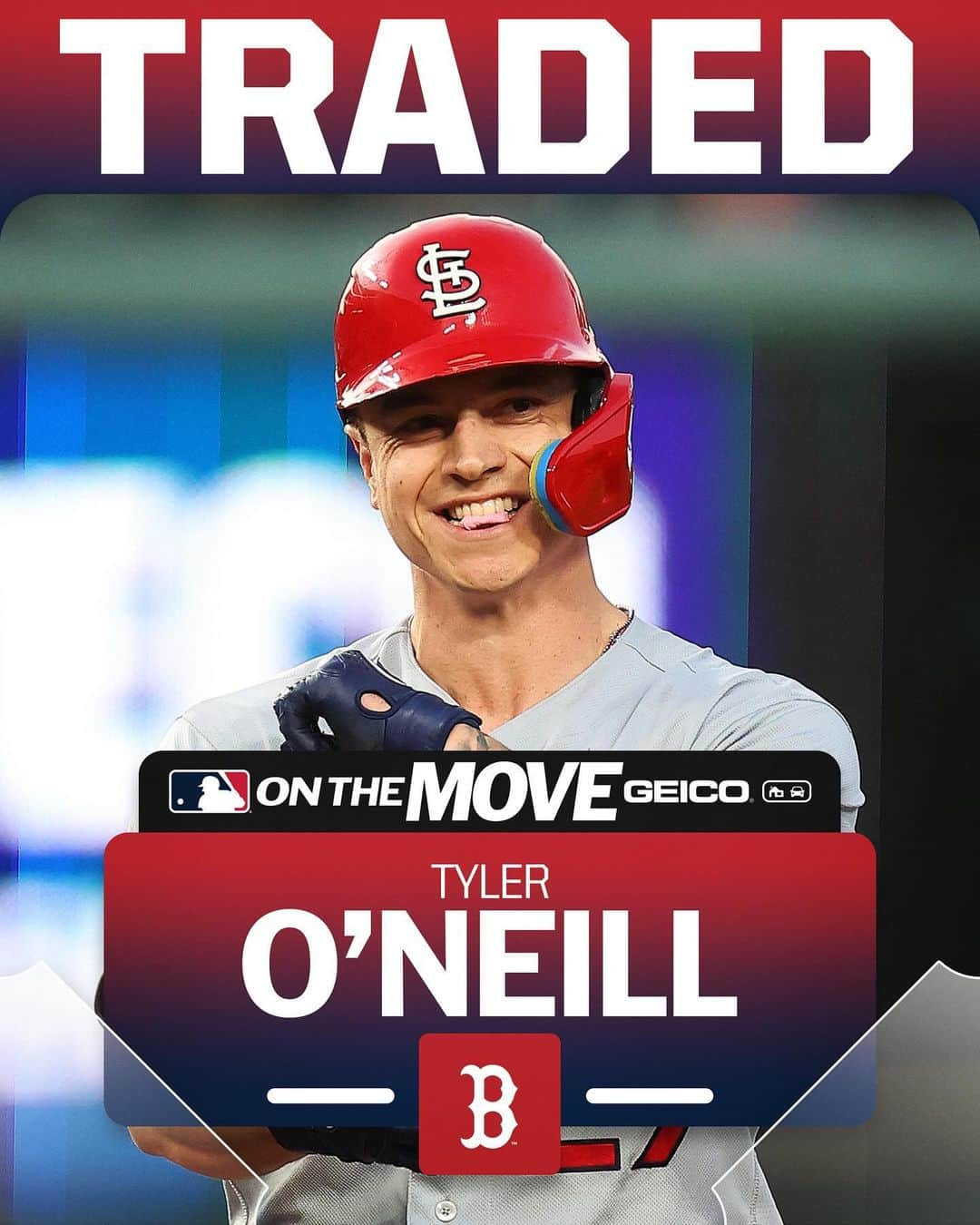 MLBのインスタグラム：「The Red Sox have reportedly acquired OF Tyler O'Neill from the Cardinals, per @MLBNetwork insider @JonHeymanMLB.」