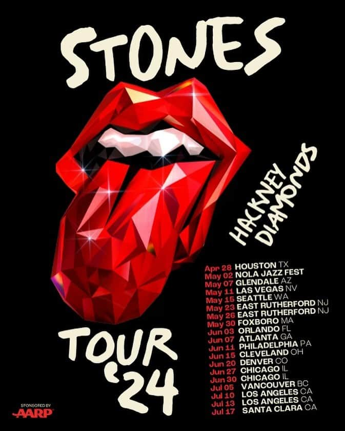 ロン・ウッドさんのインスタグラム写真 - (ロン・ウッドInstagram)「🎸💥💎Can’t wait to see you on the road in 2024! 🌎 Book your tickets from the link in @therollingstones’ bio↗️ #HackneyDiamonds #Stones2024」12月9日 2時27分 - ronniewood