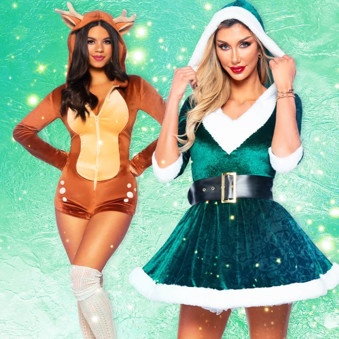 レッグアベニューのインスタグラム：「Mrs Kringle + Friend 🦌」