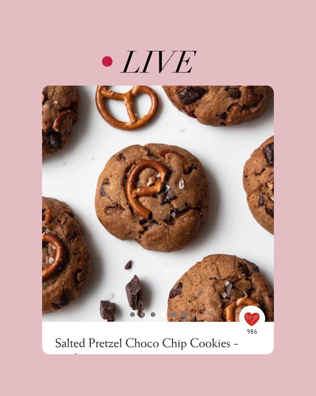 パメラ・ライフさんのインスタグラム写真 - (パメラ・ライフInstagram)「LIVE BAKING 🍪 this Sunday, 11am 🎅🏼 swipe for the recipe 🫶🏼   want to bake delicious Salted Pretzel Chocolate Cookies with me? 🥨♥️ even if not, I’ll do a Q&A while baking, so we can use the time to chat! 🥰  🕙 this Sunday, 11am CET  📍here on my main channel 🍪 Cookie recipe from my Pam App, search for „pretzel“ or „cookie“   Who’s joining? 🙋🏼‍♀️🙋🏽‍♀️🙋🏻‍♂️  #live #baking #christmas #cookies #nomnom」12月9日 4時27分 - pamela_rf