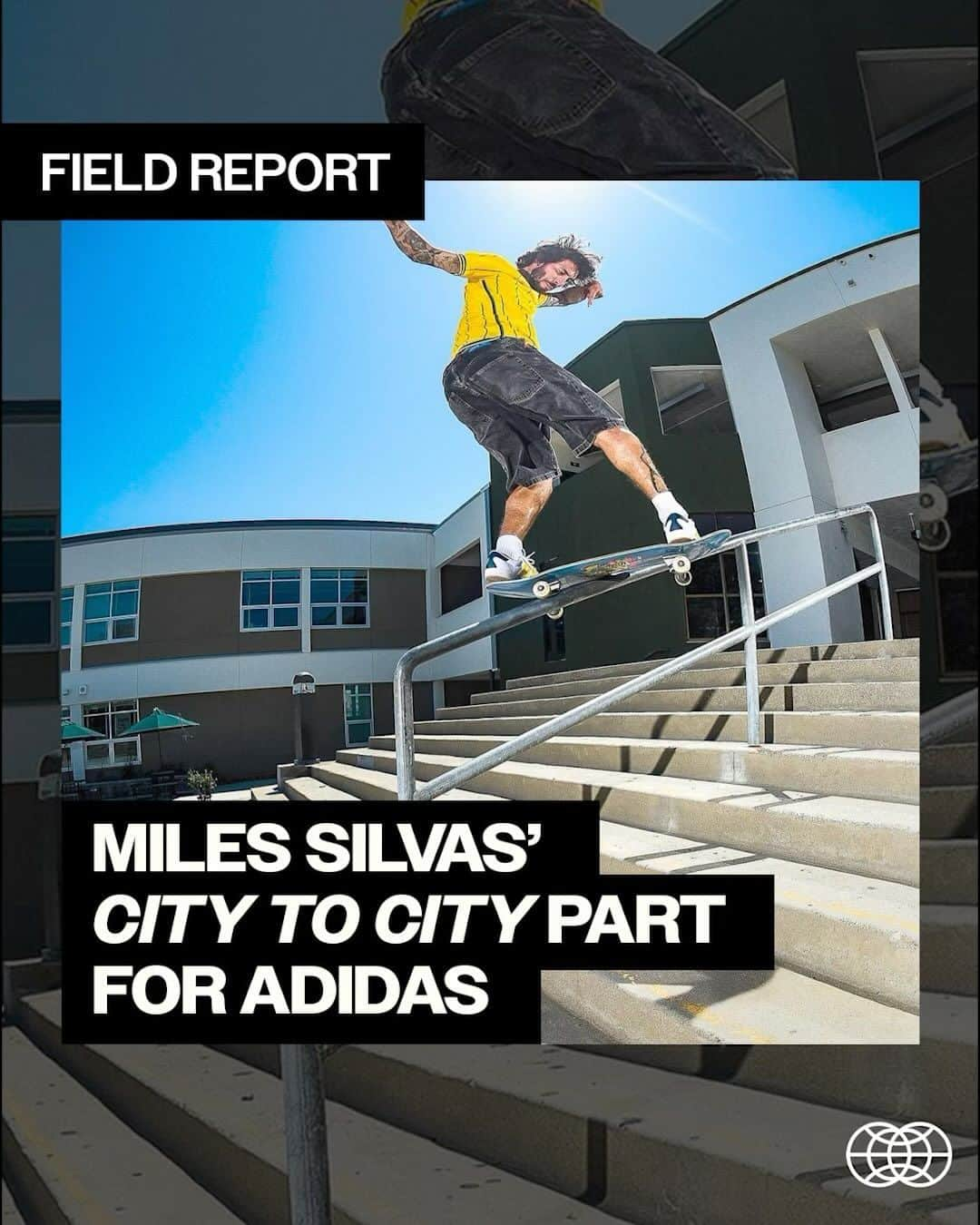 The Berricsのインスタグラム：「Field Report:  @milessilvas just entered the SOTY race 🏃‍♂️ with his new part for @adidasskateboarding , “City to City”!! From the Bay to NYC to Philly and beyond… Miles runs laps around the competition in ‘City to City.’  Hit the link in bio to watch ‘City to City’ now showing on TheBerrics.com #skateboardingisfun #berrics   🎥: @poobert @19thavenue @cmulhern @mattschleyer @danz @mattmullen916   📸: @extralargepizza」