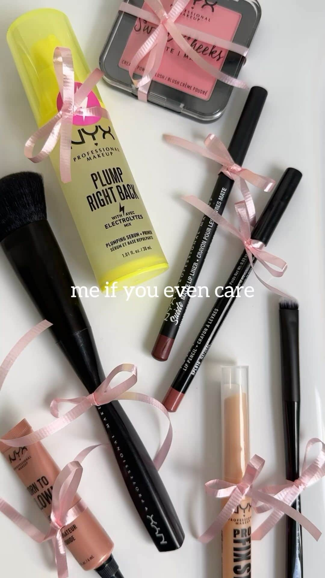 NYX Cosmeticsのインスタグラム：「in our coquette era 🩰🎀  • #nyxcosmetics #nyxprofessionalmakeup #coquette #veganformula #crueltyfree」