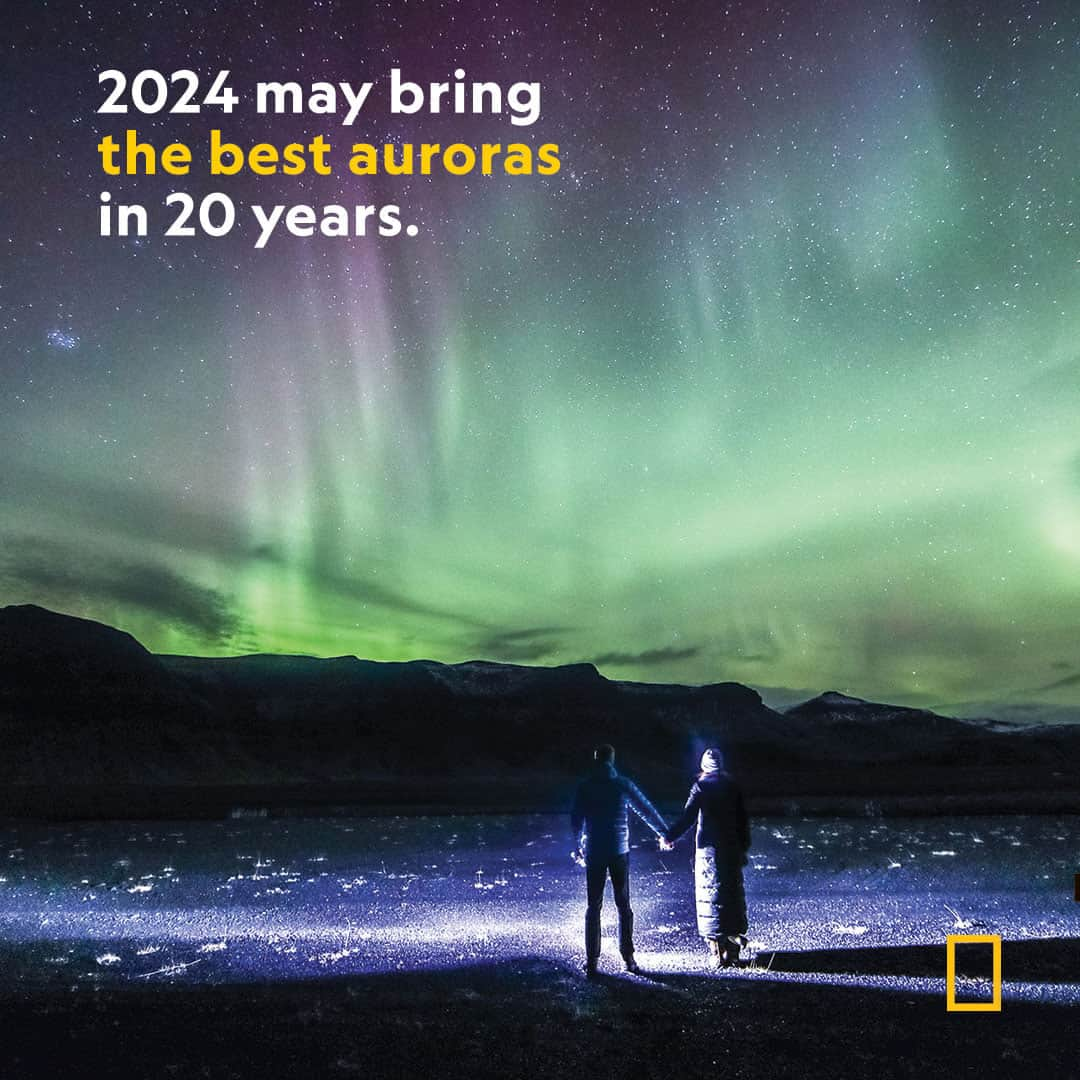 National Geographic Travelのインスタグラム：「Experts say we may see even more auroras this coming year in regions they’re not normally spotted. The sun is reaching the peak—called the “solar maximum”—of its roughly 11-year cycle in which solar activity will be greatest. Learn more at the link in bio.  Photograph by Ben Horton, Nat Geo Image Collection」