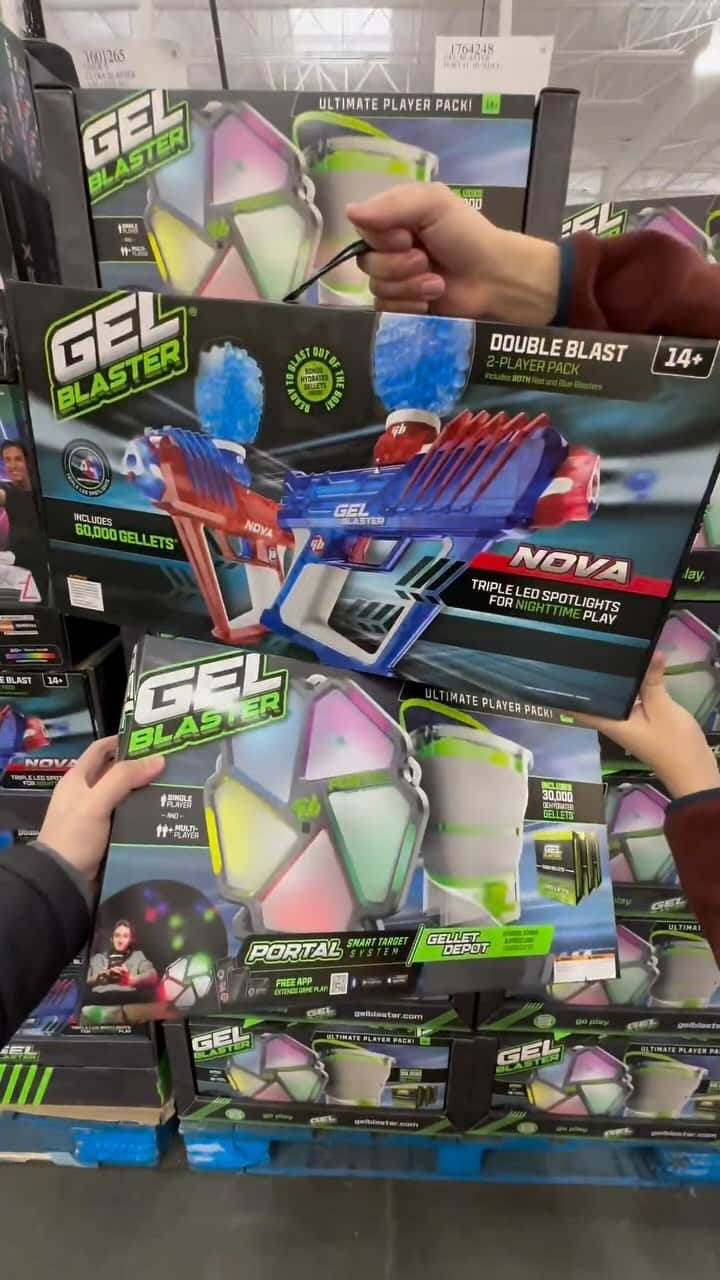 Costcoのインスタグラム：「Have a blast with the Gel Blaster Nova and Portal & Gellet Depot!  Shop link in bio: Gel Blaster Nova 2-pack and Gel Blaster Portal & Gellet Depot Bundle.」