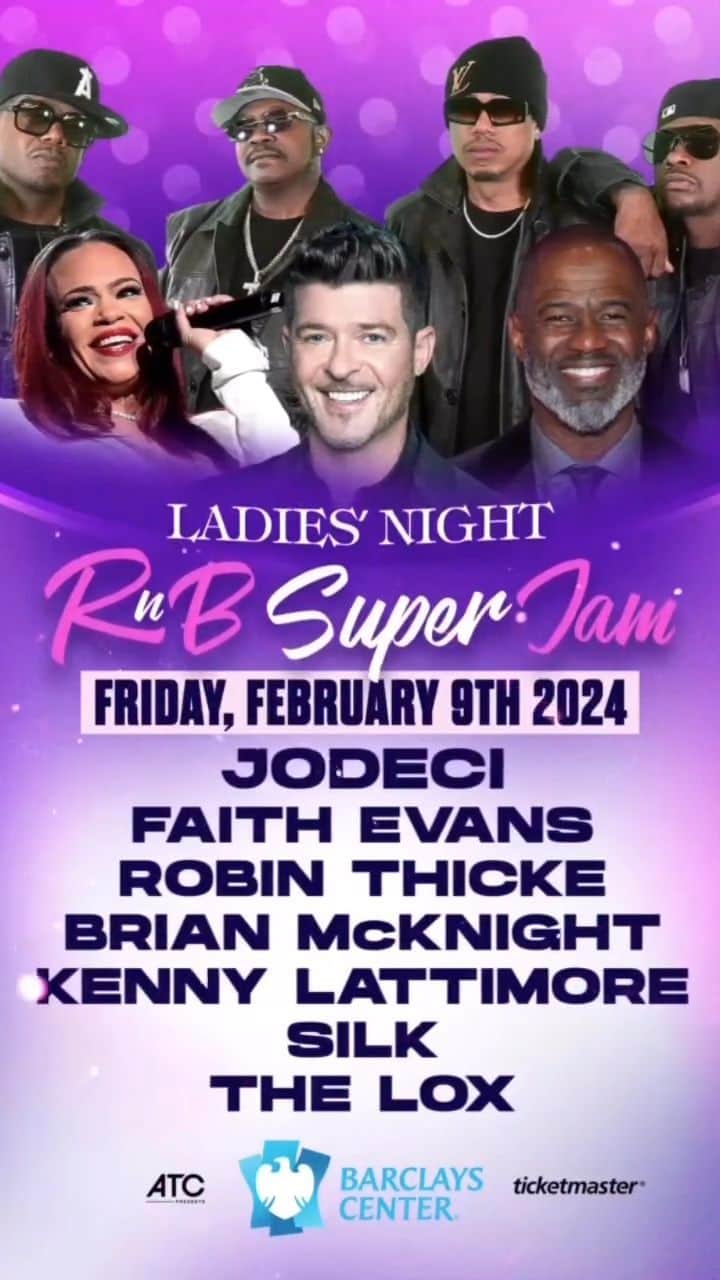 フェイス・エヴァンスのインスタグラム：「🚨🚨NEW SHOW ALERT! 🚨🚨  BROOKLYN! We're bring Ladies Night back to the Barclays Center on February 9! See you there!  Tickets are available now at Ticketmaster!」
