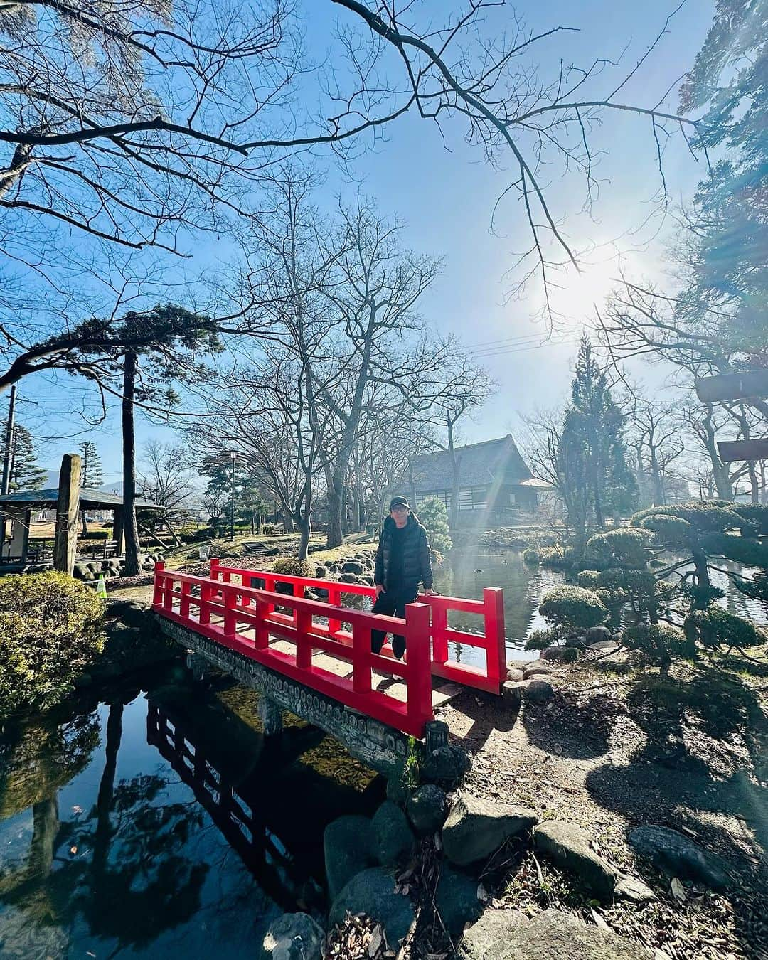 布袋寅泰さんのインスタグラム写真 - (布袋寅泰Instagram)「ホテ散歩@山形。山形縣護國神社にお参りをし、河川敷をのんびりストレッチしながらウォーキング。出羽国分寺薬師堂にもお参りして、今夜の成功をお祈りしてきました。残りのツアーもホールはあと3本。そしていよいよファイナルの代々木を残すのみ。楽しみながらゴールに向けて頑張ります。山形のみんな、今夜はよろしく！　#布袋寅泰　#ホテ散歩　#やまぎん県民ホール #若干数の当日券を販売いたします」12月9日 11時32分 - hotei_official