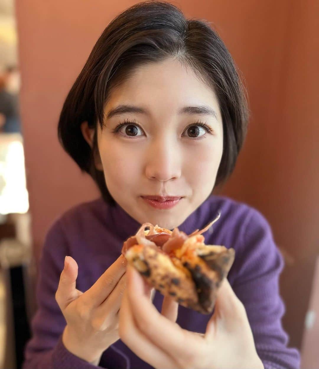 高橋幸のインスタグラム：「美味しすぎ😳の瞬間🍕  #ventoemare #ピザランチ #不動前」