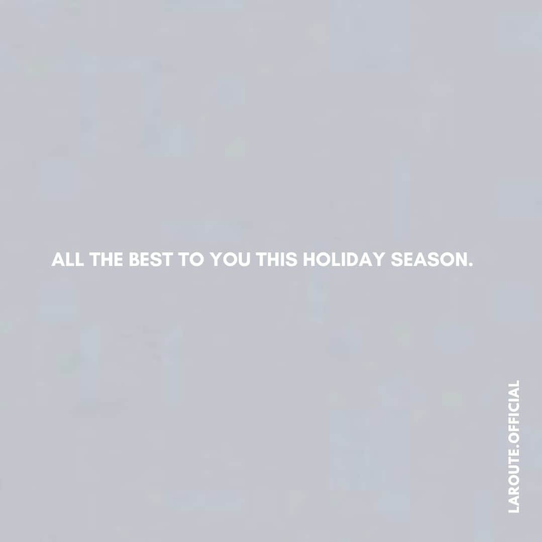 オンラインショップ アットシェルタのインスタグラム：「ALL THE BEST TO YOU THIS HOLIDAY SEASON.  #laroute」