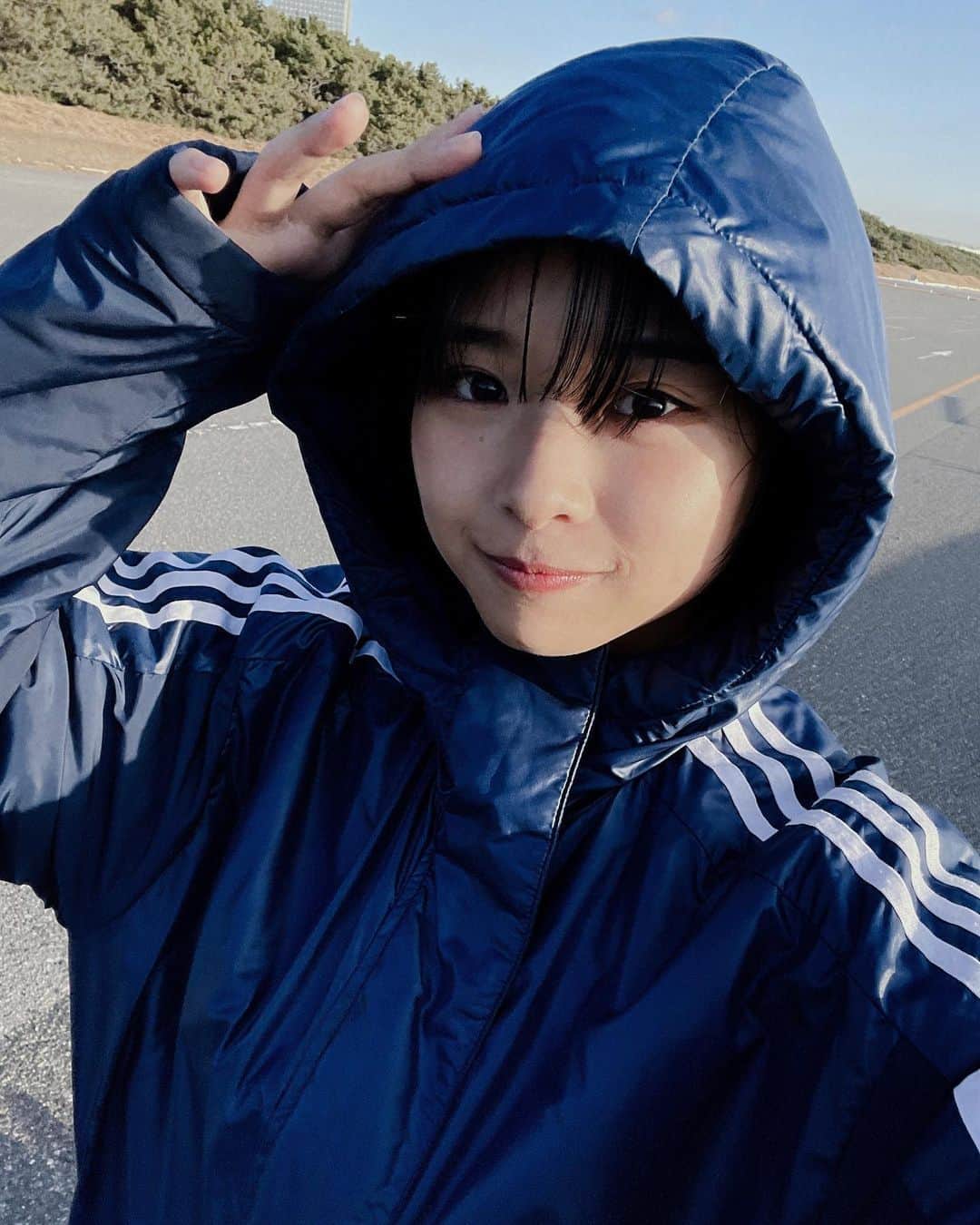 桑島海空のインスタグラム：「青かわいい♡好き！」