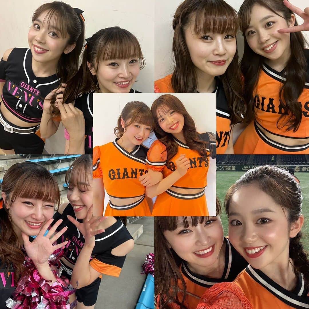 読売巨人軍公式マスコットガール「VENUS」さんのインスタグラム写真 - (読売巨人軍公式マスコットガール「VENUS」Instagram)「凜です🌷 2023シーズンも温かい応援ありがとうございました🌸🌼 皆様にとって今年はどんな1年でしたか？？☁️ 私の2023年は春季キャンプPRイベントからスタートし、計7回の遠征に携わりました🥭🐙 そして全国のジャイアンツファンのみなさま、野球ファンの方々とお会いすることができました。 熱いメッセージ、素敵な笑顔をたくさんいただき私の活力となり毎試合全力で活動できました。 皆様のジャイアンツや野球への熱い愛で今までよりも更にジャイアンツ、野球が大好きになりました🤍🫧🫧 素敵な思い出がたくさんできた1年でした😌  また皆様とお会いできる日を楽しみにしています。🫶🏻  【1枚目 rin 】  【2枚目　miyuu.rin】 りんみさ🪄🤍 みゆうに助けられてばかりでした。いつもありがとう！！  【3枚目　rino.rin】 りのちゃんが発信するもの全てが優しさに包まれていて感謝と憧れでいっぱいです🍀たくさん助けていただきありがとうございます🌸🐿  【4枚目　gabbit family.rin】 今シーズンもたくさんダンスとアクロバットを一緒に頑張りました♡🐰  【5枚目 いろいろまとめ】 素敵な思い出がたくさん増えました📸♡  #村田凜 #佐藤みゆう #飯塚りの #キッズジャビット  #ジャビットファミリー #オフショット #思い出 #ジャイアンツ #giants #東京ドーム  #野球 #baseball #東京 #tokyo #ヴィーナス #チアダンス  #巨人 #venus #2023venus #チア #ダンス #奪回」12月9日 19時23分 - giants.venus