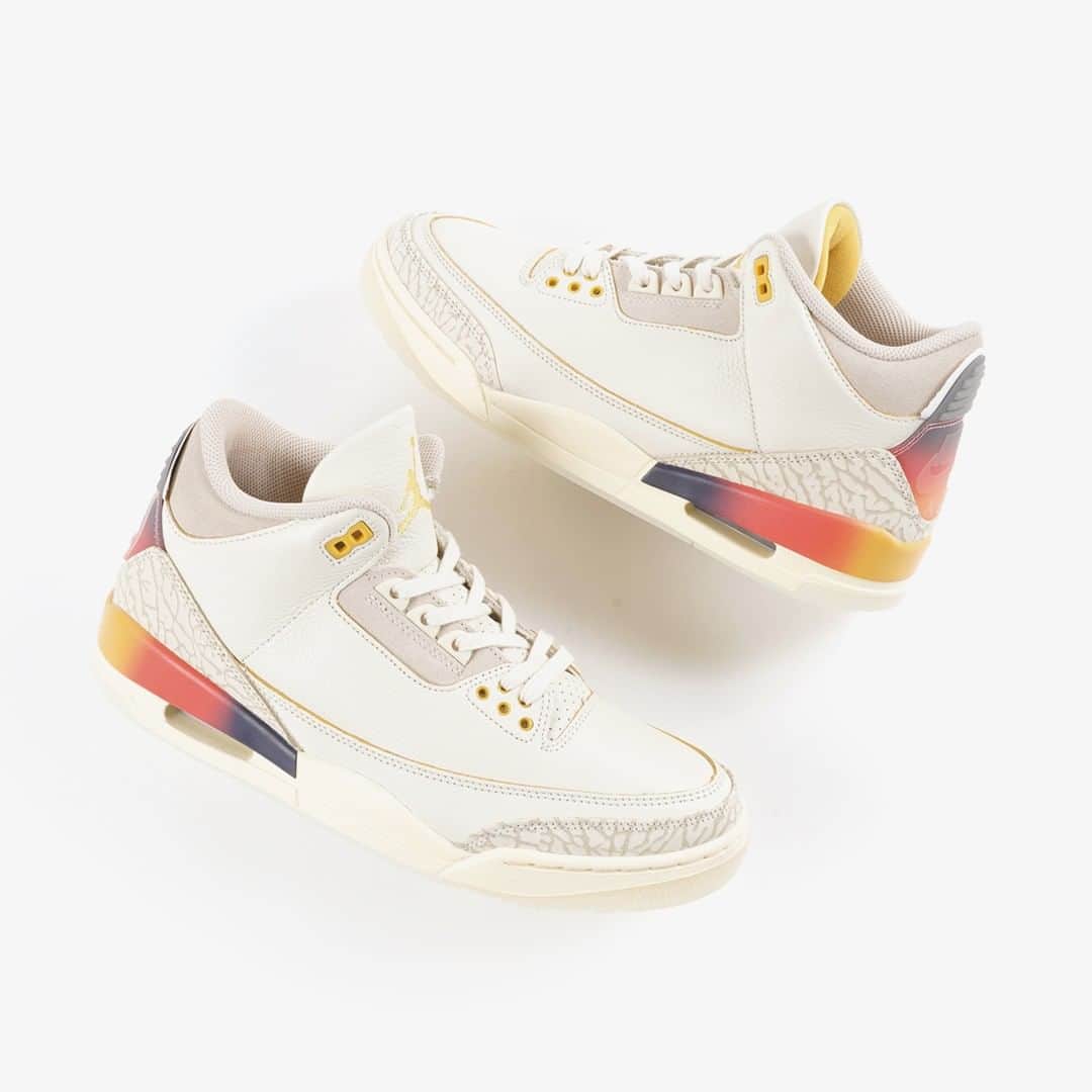KICKS LAB. [ Tokyo/Japan ]のインスタグラム：「NIKE l "AIR JORDAN 3 RETRO SP J BARVIN" Multi Color/Multi Color/Multi Color l Available in Store and Online Store. #KICKSLAB #キックスラボ」