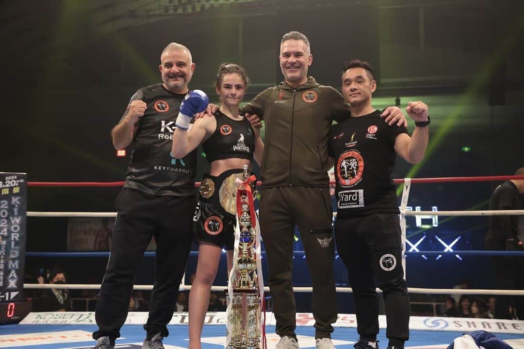 K-1【Official】のインスタグラム：「K-1 ReBIRTH2  📅December 9, 2023 🚩Edion Arena Osaka, Japan  👑New Champion  🥊Women's Flyweight Title Fight 🇬🇷Antonia Prifti @antonia_thepanther   [ @kakutou_abema | @unextjp_official | @gaora_sports | #k1wgp ]」