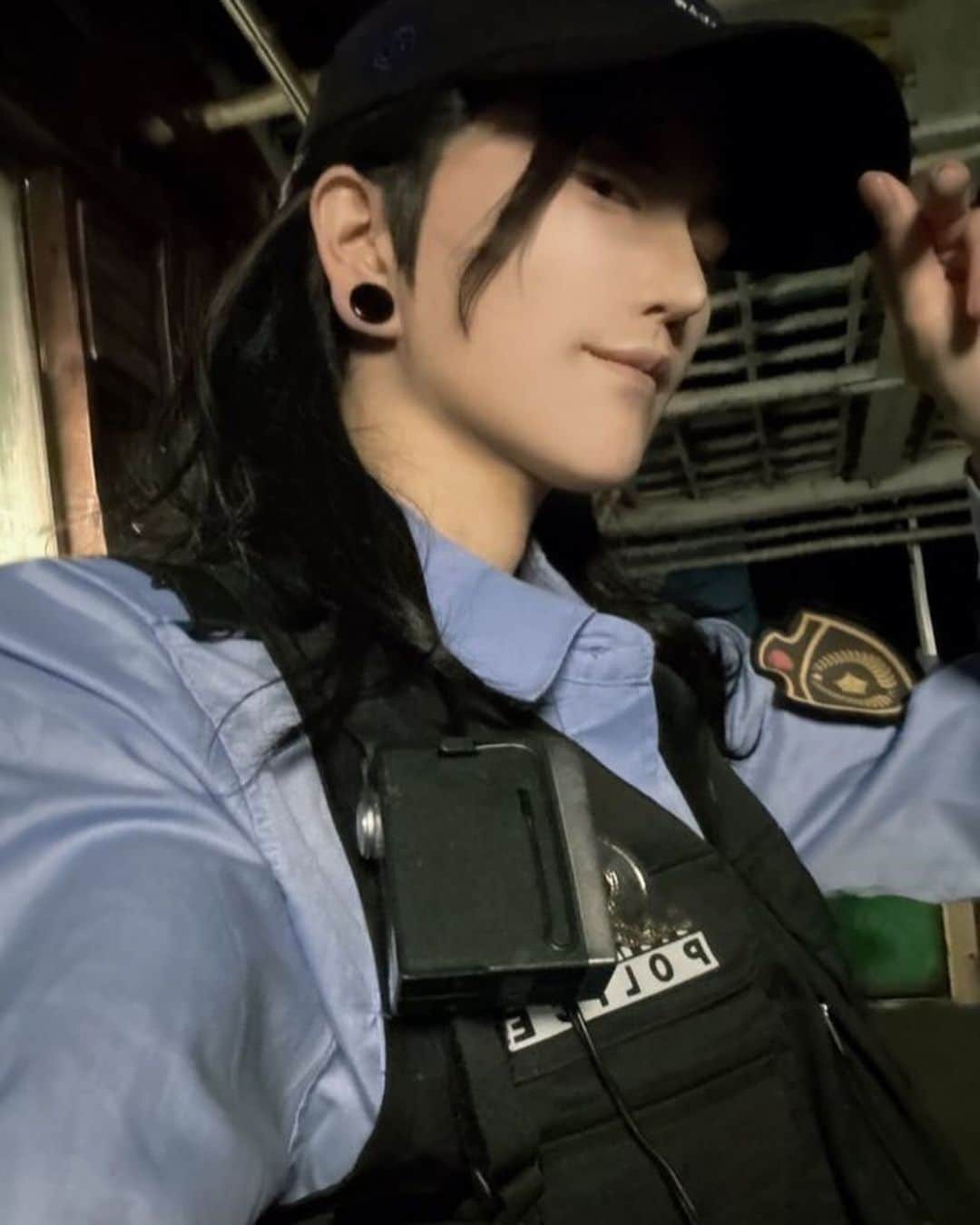 ズミさんのインスタグラム写真 - (ズミInstagram)「🧠×👮‍♂️＋🐟  #cosplay #jujutsukaisencosplay #kenjakucosplay #getosugurucosplay #呪術廻戦コスプレ #夏油傑コスプレ #羂索コスプレ」12月9日 19時51分 - zumiii_zhr