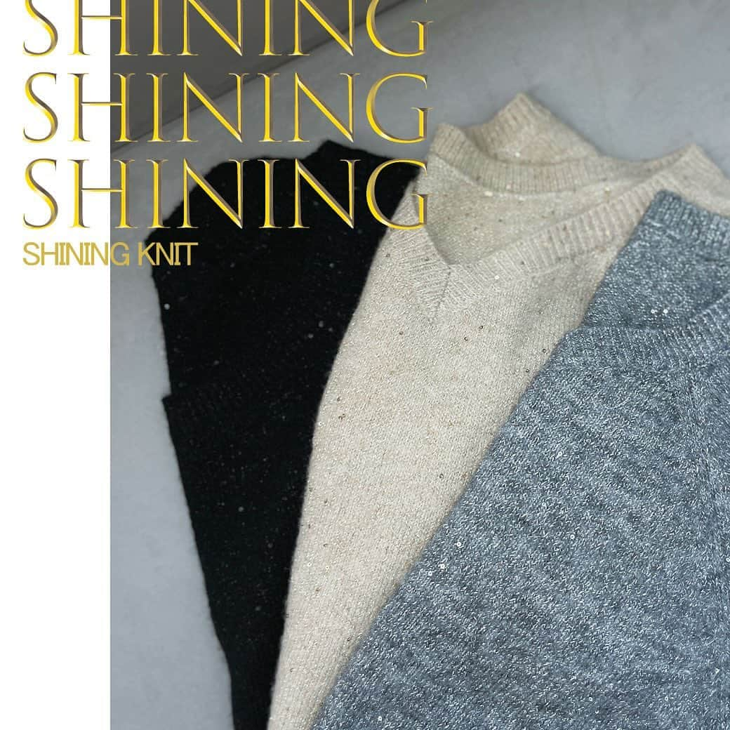 DRESSTERIORのインスタグラム：「SHINING KNIT✨✨✨  シャイニーなスパンコールとラメが華やかで、気分を上げてくれるプルオーバー。 輝き方の違う2素材を用いた糸を使用する事で、動く度にニュアンスのある輝きを表現します💫  🏷️ 【前後2WAY】スパンコールプルオーバー ¥13,200(税込)  ☑️商品タグからアイテムに飛べます  　 　  　 __________ __________ __________ 　 ▪️dressteriorオフィシャルアカウント @dressterior_official ⁡ ▪️メンズ用アカウント @dressterior_men ⁡ ▪️ショッププレスアカウント @dressterior_shoppress 　 __________ __________ __________  　 　 　 　 #dressterior #ドレステリア#ラメニット #スパンコール #スパンコールニット #秋冬ニット #2wayニット#コーデ」