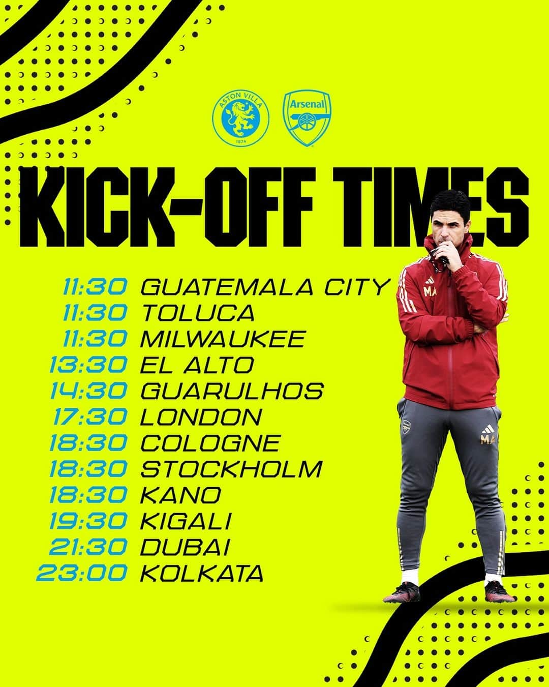 のインスタグラム：「Tell us where you’re following from today, Gooners 🌎」