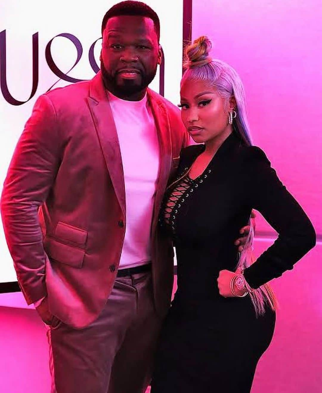 50セントのインスタグラム：「@nickiminaj HAPPY BIRTHDAY 🎂🎈🎁 QGTM ALBUM OUT NOW ! PINK FRIDAY 2 @bransoncognac @lecheminduroi @thefinallaptour」