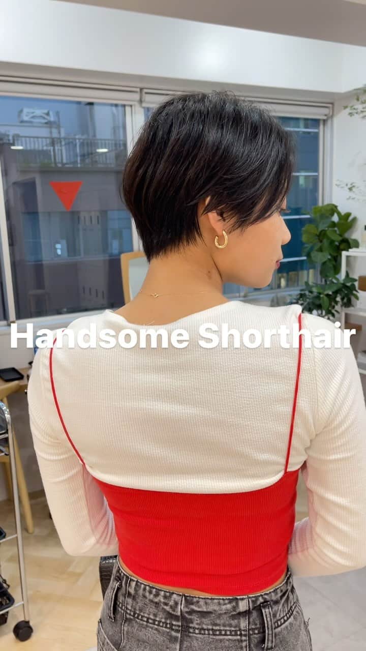 今泉孝記のインスタグラム：「#haircutvideos   カッコ可愛いハンサムショート」