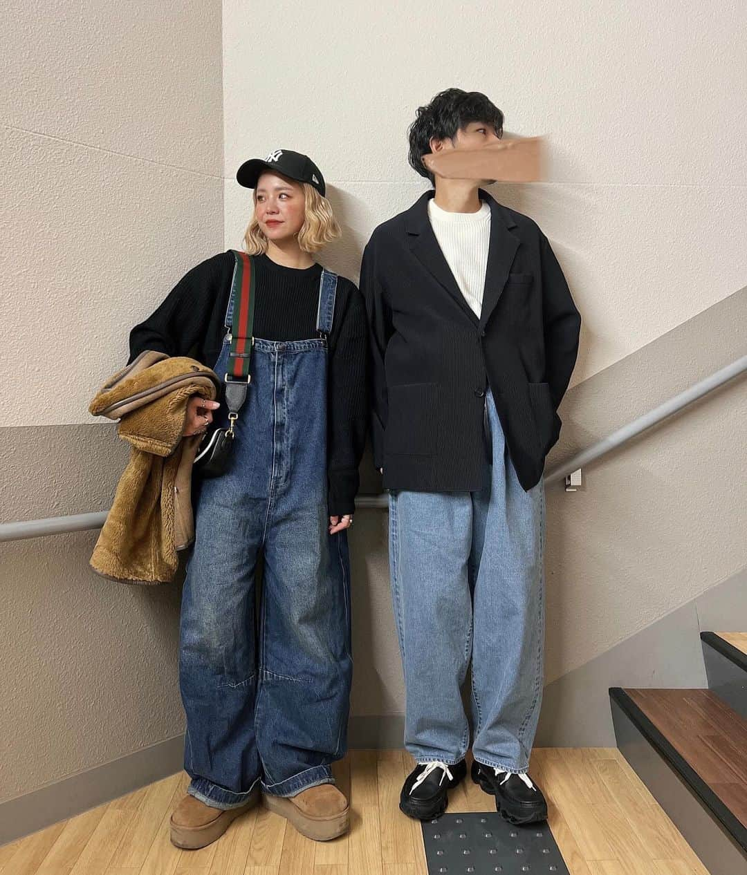 natsupoo0315さんのインスタグラム写真 - (natsupoo0315Instagram)「@sonnylabel のユニセックスで着れる ウォッシャブルウール混ニット🧶 去年ニットカテゴリーでトップセラーの大人気アイテム♡ 薄手だからこんなかんじにサロペやジャケットの インナーに着ても全然もたつかない😘 うれしい6色カラー展開だよ👏  knit #sonnylabel  salopette #antiqua vest #classicalelf boots #ugg  knit #sonnylabel  jk.denim #stein sneaker #mizuno  #PR #サニーレーベル  #sonnylabel_men #夫婦コーデ #リンクコーデ #大人カジュアル #おじさんとおばさん」12月9日 22時03分 - natsupoo