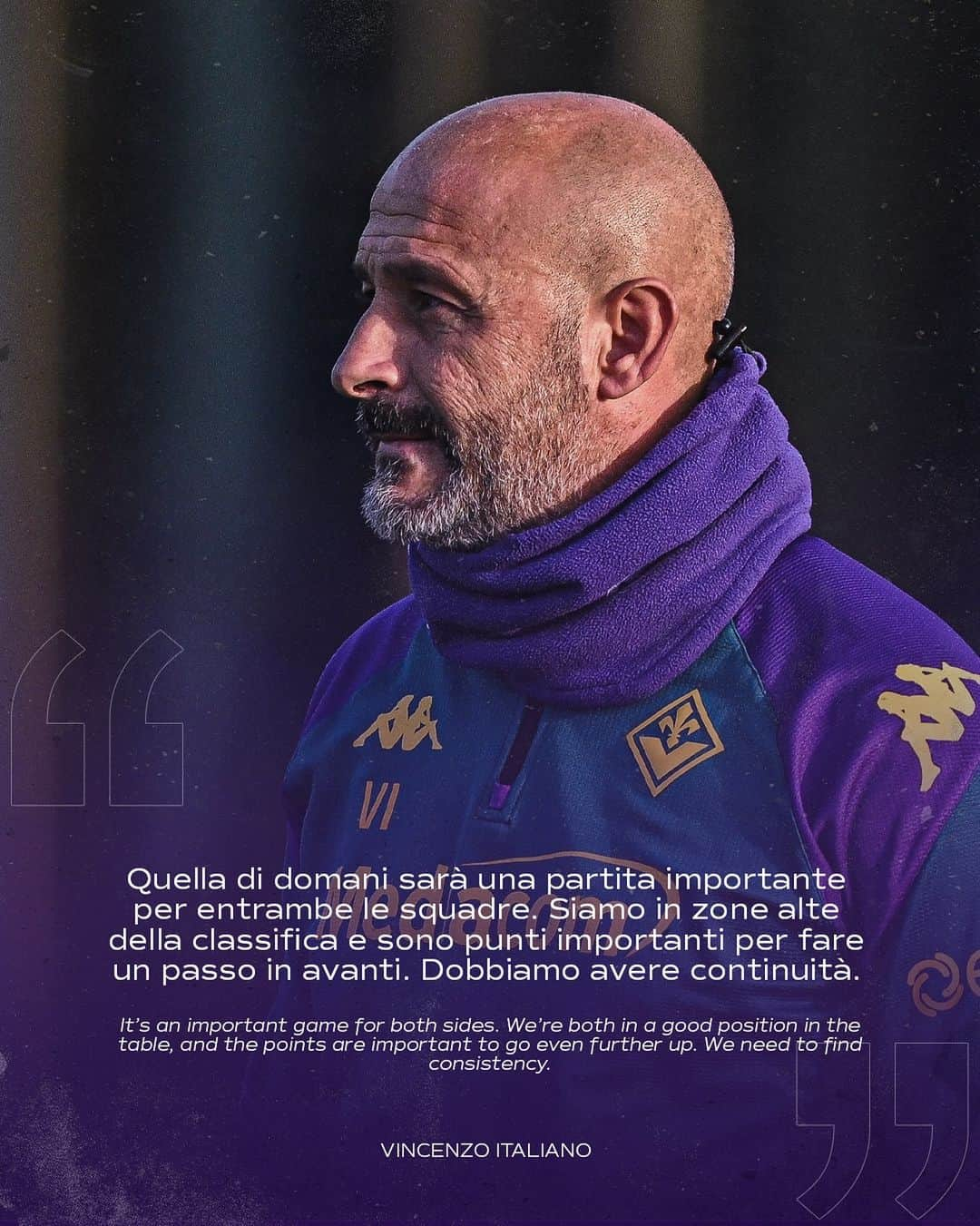 ACFフィオレンティーナさんのインスタグラム写真 - (ACFフィオレンティーナInstagram)「🎙️Vincenzo Italiano 🗣️💜⚜️  #forzaviola #fiorentina #seriea #romafiorentina」12月9日 23時58分 - acffiorentina