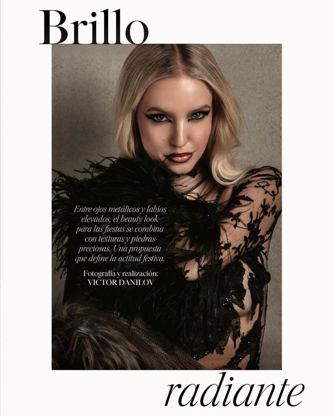 レオニー・ハンネさんのインスタグラム写真 - (レオニー・ハンネInstagram)「VOGUE cover & editorial - Favourite look in @maisonvalentino @pppiccioli 🖤  @voguemexico   Photographer & stylist @danilov.viktor_  Make up @amir.mkp Hair @elisarampi」12月10日 6時35分 - leoniehanne