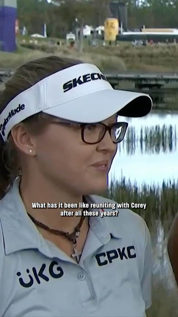 チョン・インジのインスタグラム：「Corey Conners and Brooke Henderson make a pretty good team, eh? 🤝🇨🇦  📺: NBC & @peacock | @grantthorntoninv」