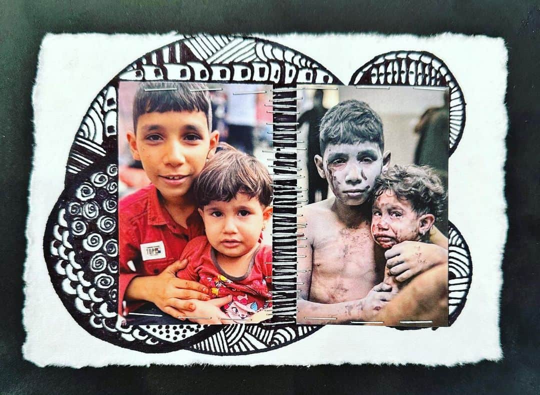 ロージー・オドネルのインスタグラム：「before and after - siblings #ceasefire #children #please」