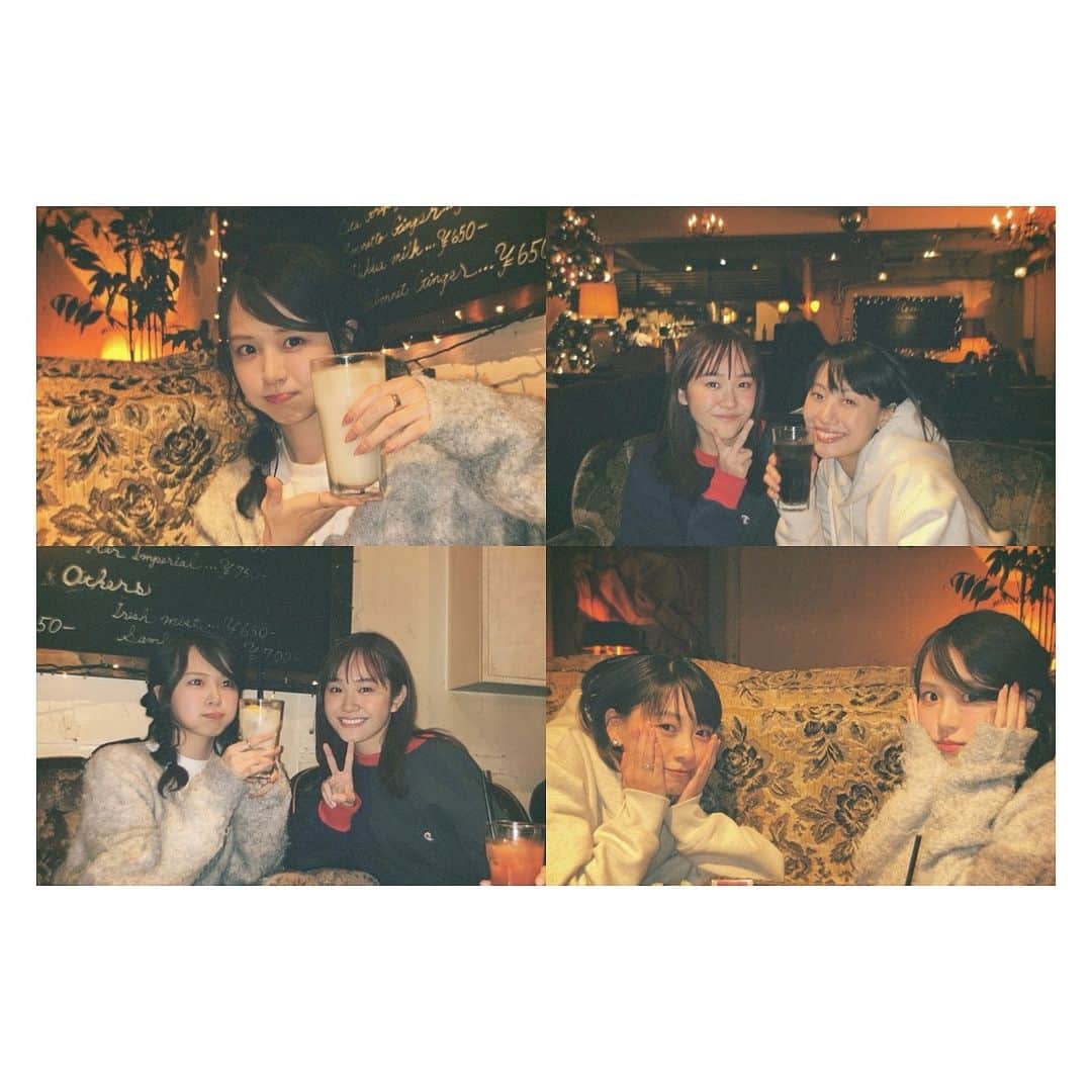籠谷さくらのインスタグラム：「. .  久しぶりに3人で会えて楽しかった~~🤍  定期的に集まってるんだよね🪿🪿🪿  @yayamakoharyu  @ichika_osaki_official」