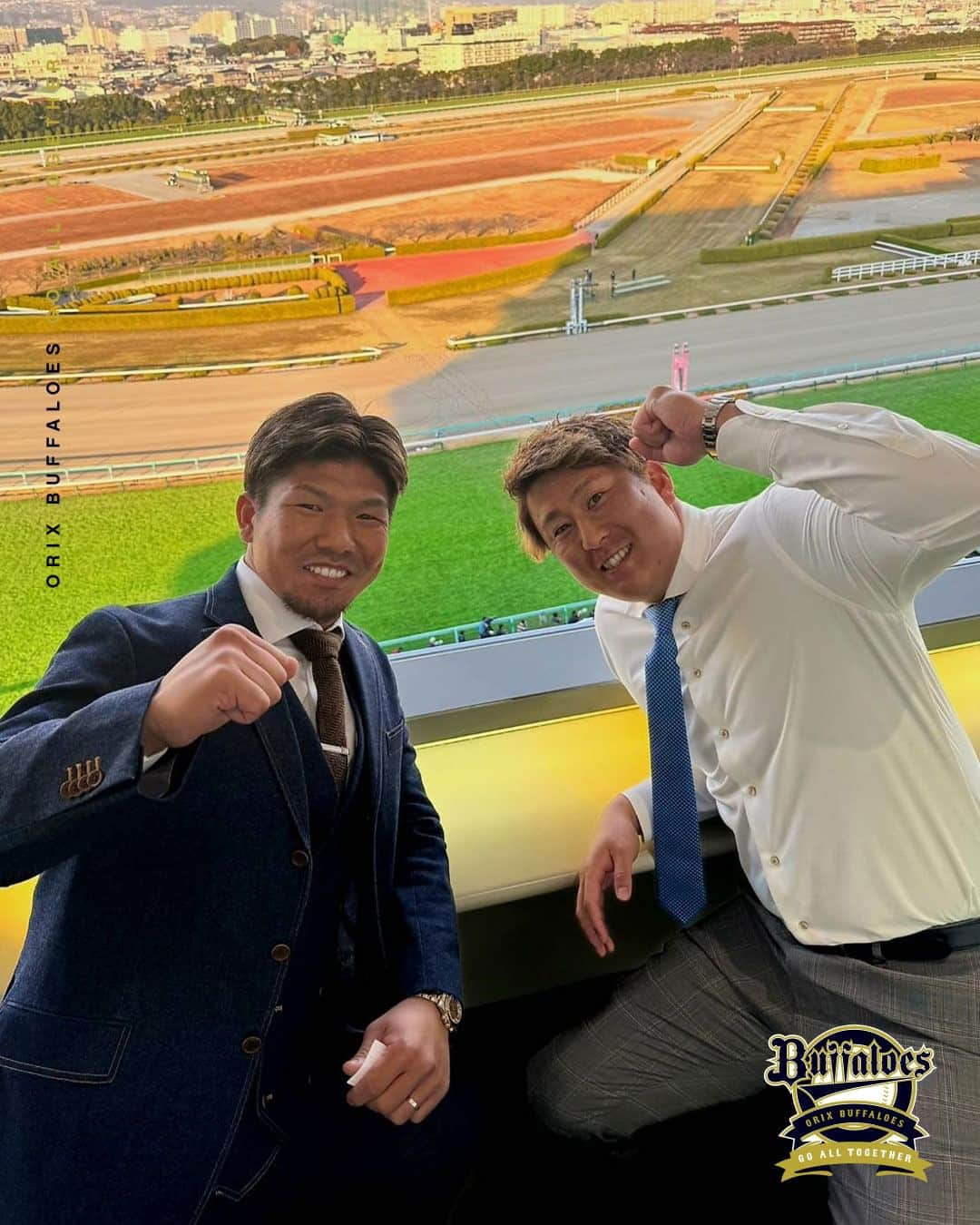 オリックス・バファローズさんのインスタグラム写真 - (オリックス・バファローズInstagram)「#杉本裕太郎 #頓宮裕真 #阪神競馬場 #トークショー #プレゼンター #Bs2023 #buffaloes #baseball #ORIX #プロ野球」12月10日 18時12分 - orix_buffaloes