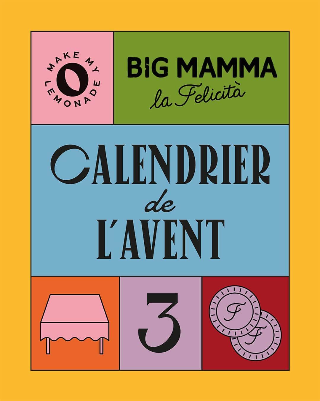 lisa gachetのインスタグラム：「Team confortfood, vous aussi ? 👀  Pour cette troisième case de notre calendrier de l'avent, nous vous proposons de gagner un dîner pour 2 personnes à la Felicità à Paris. 🎁 Un lot composé d'une escapade italienne le temps d'un repas + une nappe @thelemonadehomeparis  Pour participer c’est simple, suivez @makemylemonade & @bigmammagroup ✨ et laissez-nous un commentaire sous ce post 👇  Tirage au sort mardi 12 décembre à midi ! Good luck 🍀  Attention aux faux comptes lors des concours, le seul et l'unique c'est le nôtre @makemylemonade avec la coche bleue sur notre profil ! 😮‍💨」