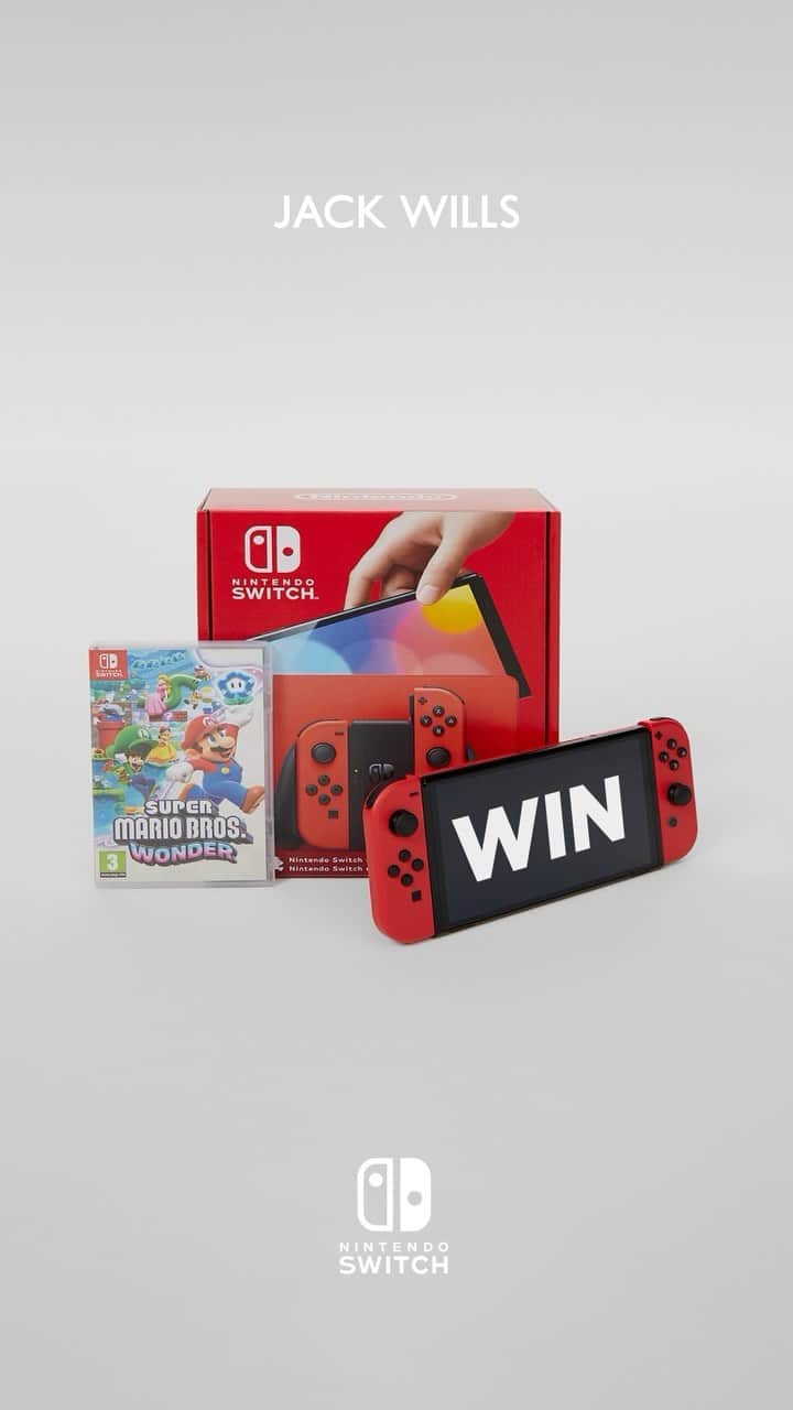 ジャックウィルスのインスタグラム：「*GIVEAWAY CLOSED*  ⛄️🎄SUNDAY SLEIGH WEEK 2 ⛄️ 🎄 ⠀⠀⠀⠀⠀⠀⠀⠀⠀ WIN A NINTENDO SWITCH OLED (MARIO RED) + SUPER MARIO BROS. WONDER 🎮💫👾🕹️🔥 ⠀⠀⠀⠀⠀⠀⠀⠀⠀ Why shop for the perfect gift when you can win one for FREE? 🤩🎄🎁 This Xmas we’ve teamed up with @gamedigital to give away a Nintendo Switch OLED bundle, including Mario Wonder! 🔥👏 Don’t say we don’t spoil you 💙 ⠀⠀⠀⠀⠀⠀⠀⠀⠀ For your chance to win: 🕹️Follow @jackwills & @gamedigital on Instagram and TikTok  🕹️Like this post, and tag at least one friend in the comments 🕹️For extra entries, comment ‘🕹️’ as many times as you like for more chances to win!  ⠀⠀⠀⠀⠀⠀⠀⠀⠀ Share to your stories for your faves to see! 🫶 GOOD LUCK & happy gaming! 🙌 🎮 The winner will be announced on Saturday 16th December on our stories. ⠀⠀⠀⠀⠀⠀⠀⠀⠀ T&C’s in bio 🔗」