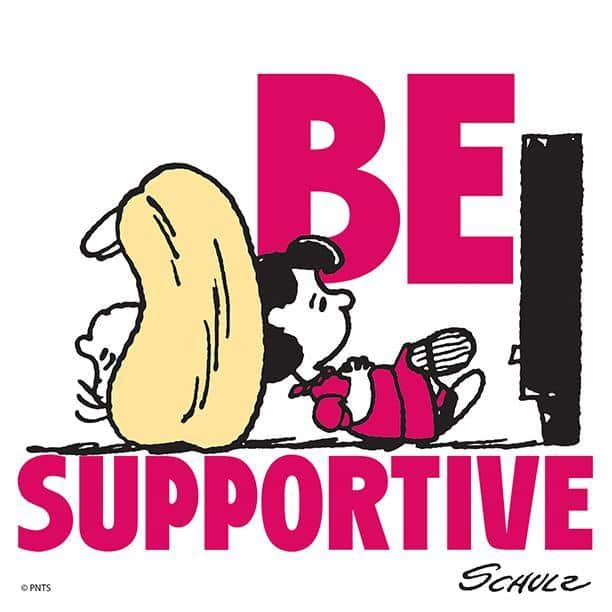 スヌーピーのインスタグラム：「Be supportive #TakeCareOfEachOther」