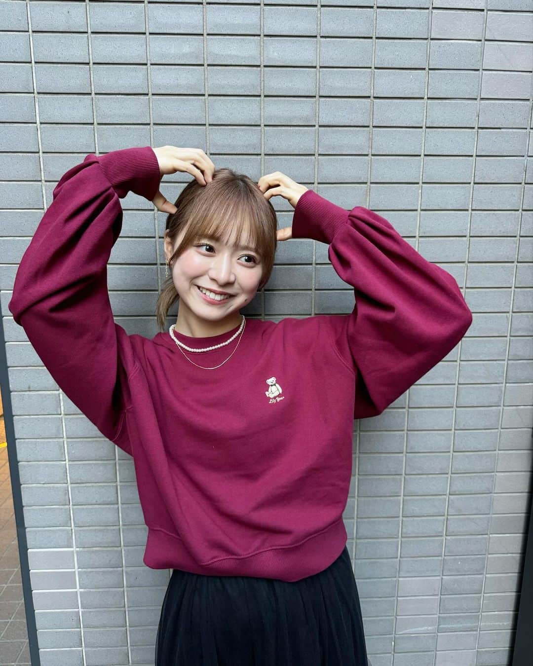 倉野尾成美のインスタグラム：「今日のわたし🐻💓」