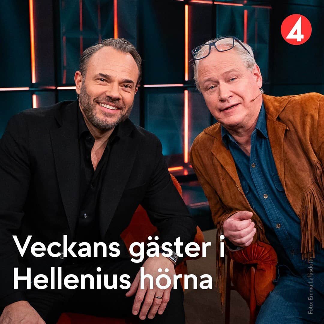 デイビット・ヘレニアスのインスタグラム：「IKVÄLL 20.00 i Hörnan! Fullt ställ med gästerna @robertgustafssonofficiella @laperrelli @andersjensen18 @williamspetz @alietteopheim Hoppas ni tittar! ❤️Välkomna! 🕯️🕯️@tv4」