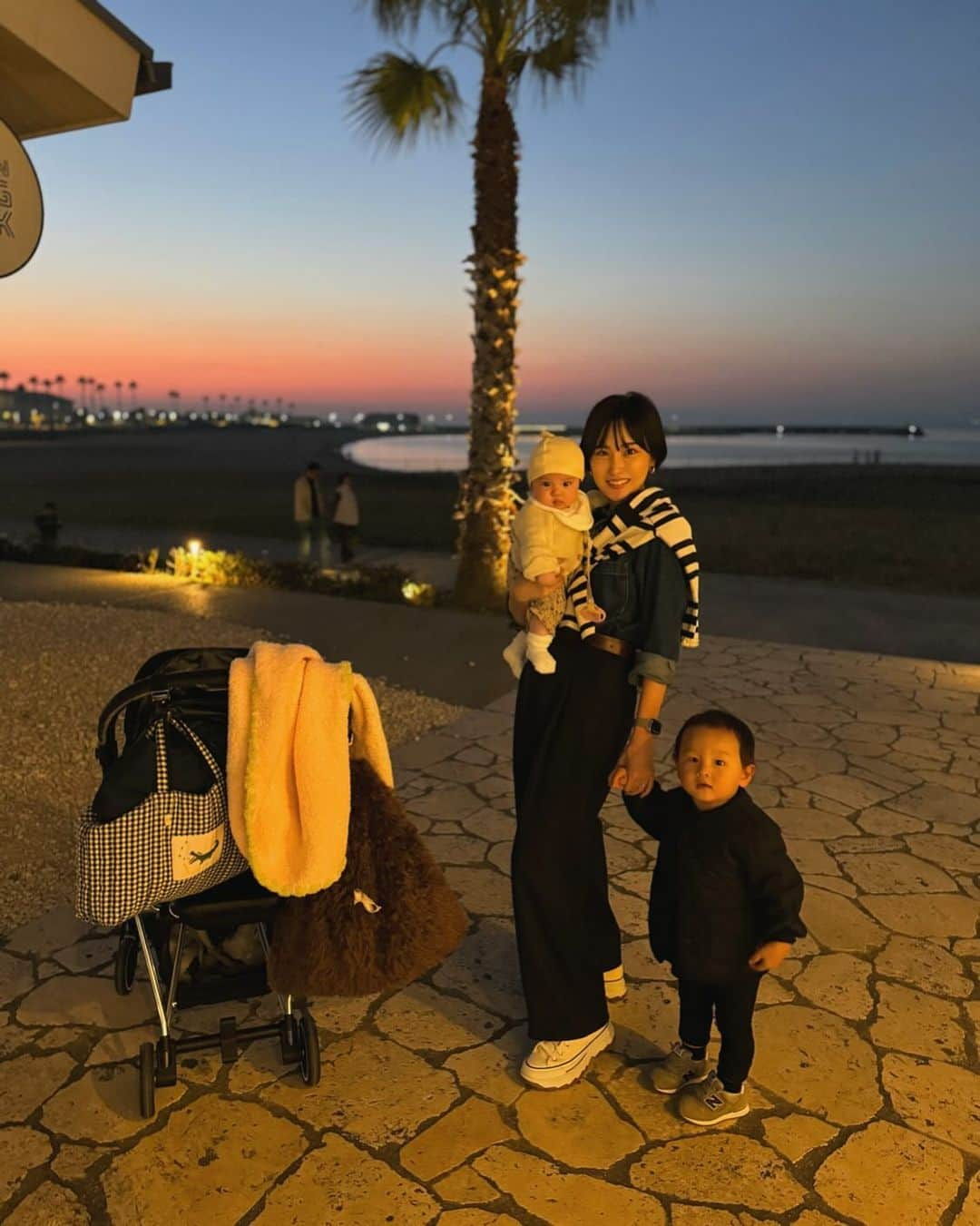 木村安梨沙のインスタグラム：「夕日がちょうど綺麗だったよ🌇」