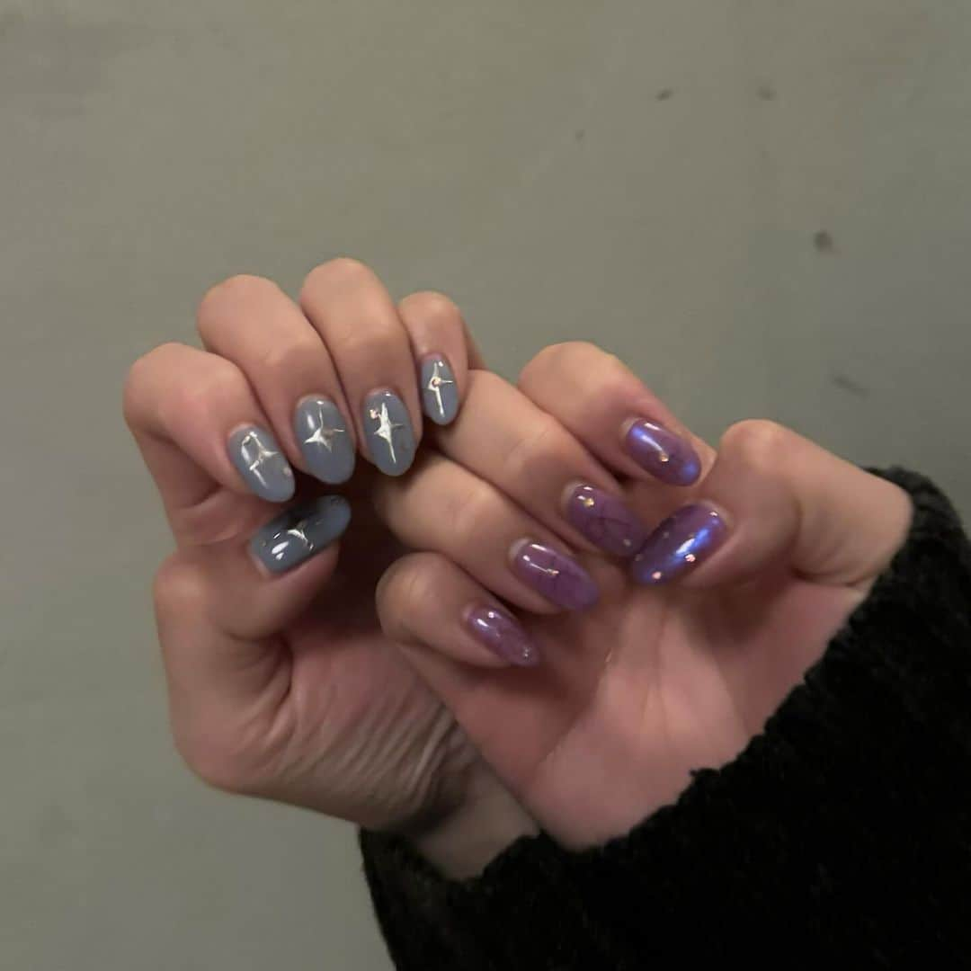 佐久間采那さんのインスタグラム写真 - (佐久間采那Instagram)「.  🧬🧬🧬  #naildesign💅 #naildesigns #bluenaildesigns #bluenailart #purplenailart #purplenaildesign #lightbluenails #ネイルテザイン #水色ネイルデザイン #紫ネイルデザイン #キラキラネイルデザイン #手書きネイルアート #リボンネイルデザイン #ミラーネイルデザイン #ミラーネイルアレンジ #ねいるデザイン #ねいるでざいん #ねいるあーと #カラーネイル #可愛いネイルデザイン」12月10日 23時33分 - sakuma_ayana