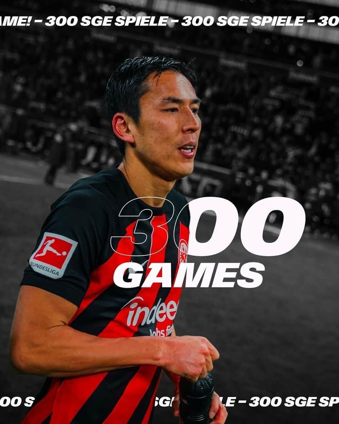 アイントラハト・フランクフルトのインスタグラム：「Jubiläen können so gegensätzlich sein 👇🥰  @makoto_hasebe_official 🟰 300 Eintracht-Pflichtspiele @elias.bm05 🟰 @bundesliga-Debüt  👏👏👏 • • #SGE #Eintracht #Frankfurt #EintrachtFrankfurt」