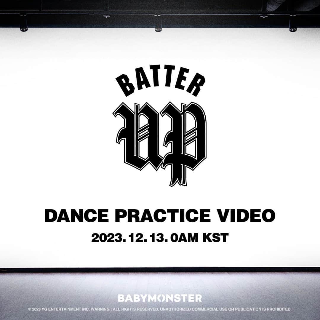 BABYMONSTERのインスタグラム：「BABYMONSTER - ‘BATTER UP’ DANCE PRACTICE VIDEO TEASER  #BABYMONSTER #베이비몬스터 #DigitalSingle #BATTER_UP #DancePractice #TEASER #YG」